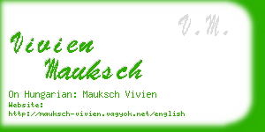 vivien mauksch business card